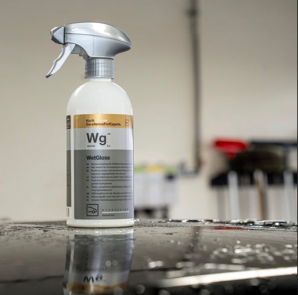 Hidrofobinė danga suteikianti lako apsaugą, blizgesį ir vandens nubėgimą Koch Chemie Wet Gloss (WG)