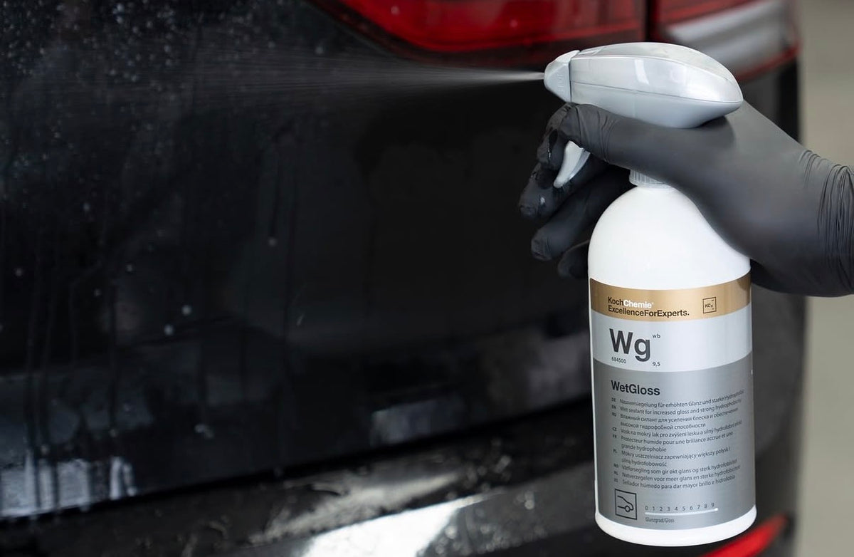 Hidrofobinė danga suteikianti lako apsaugą, blizgesį ir vandens nubėgimą Koch Chemie Wet Gloss (WG)