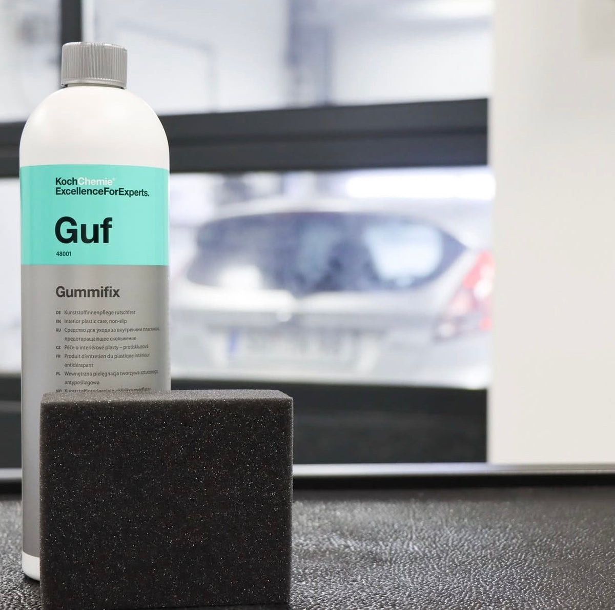 Gumų ir plastikų valiklis ir danga be silikono Koch Chemie Gummifix Guf