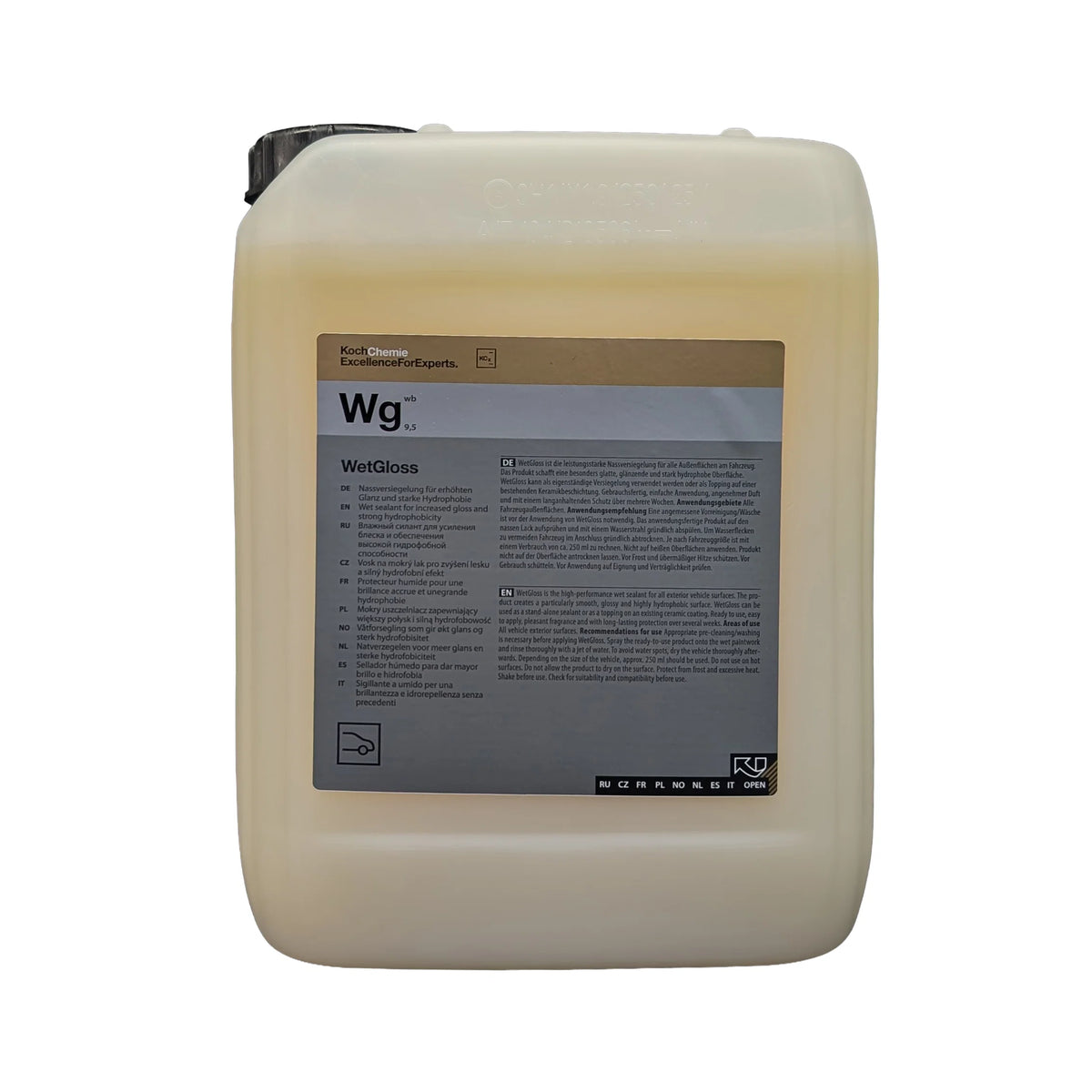Hidrofobinė danga suteikianti lako apsaugą, blizgesį ir vandens nubėgimą Koch Chemie Wet Gloss (WG)